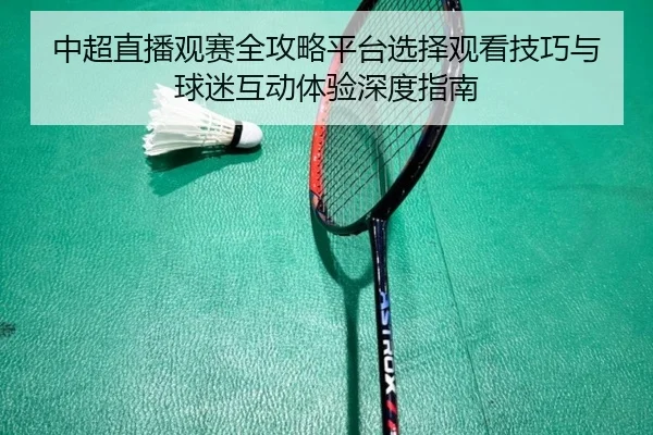 中超直播观赛全攻略平台选择观看技巧与球迷互动体验深度指南