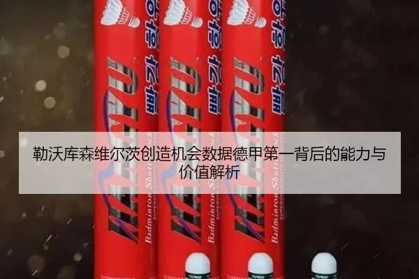 勒沃库森维尔茨创造机会数据德甲第一背后的能力与价值解析